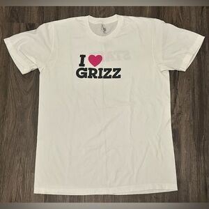 Vintage Cartoon Network Staff We Bare Bears I Love GRIZZ White T-Shirt- Large